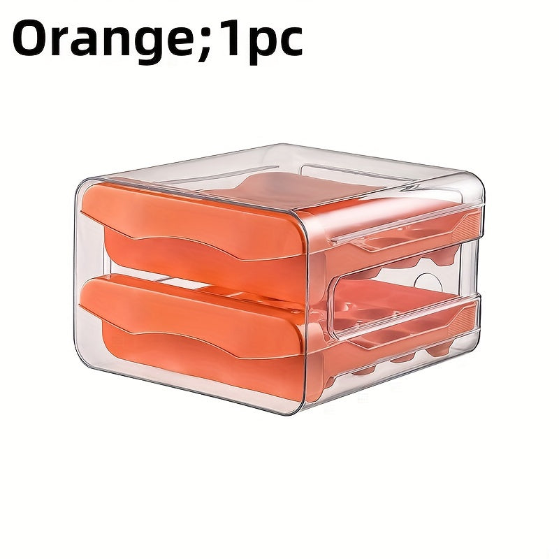 Egg Storage Container Double Layer Egg Holder Durable PET PP Snack Box