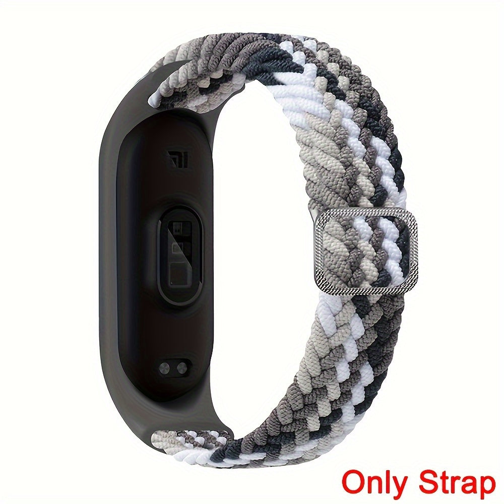 Nylon Braided Watch Strap with Adjustable Buckle for Xiaomi Mi Band 3 4 5 6 7 8 9