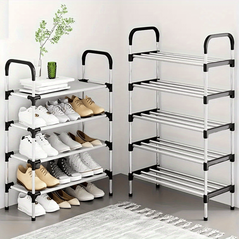 Multi-Layer Steel Shoe Rack for Entryway Bedroom and Living Room Storage