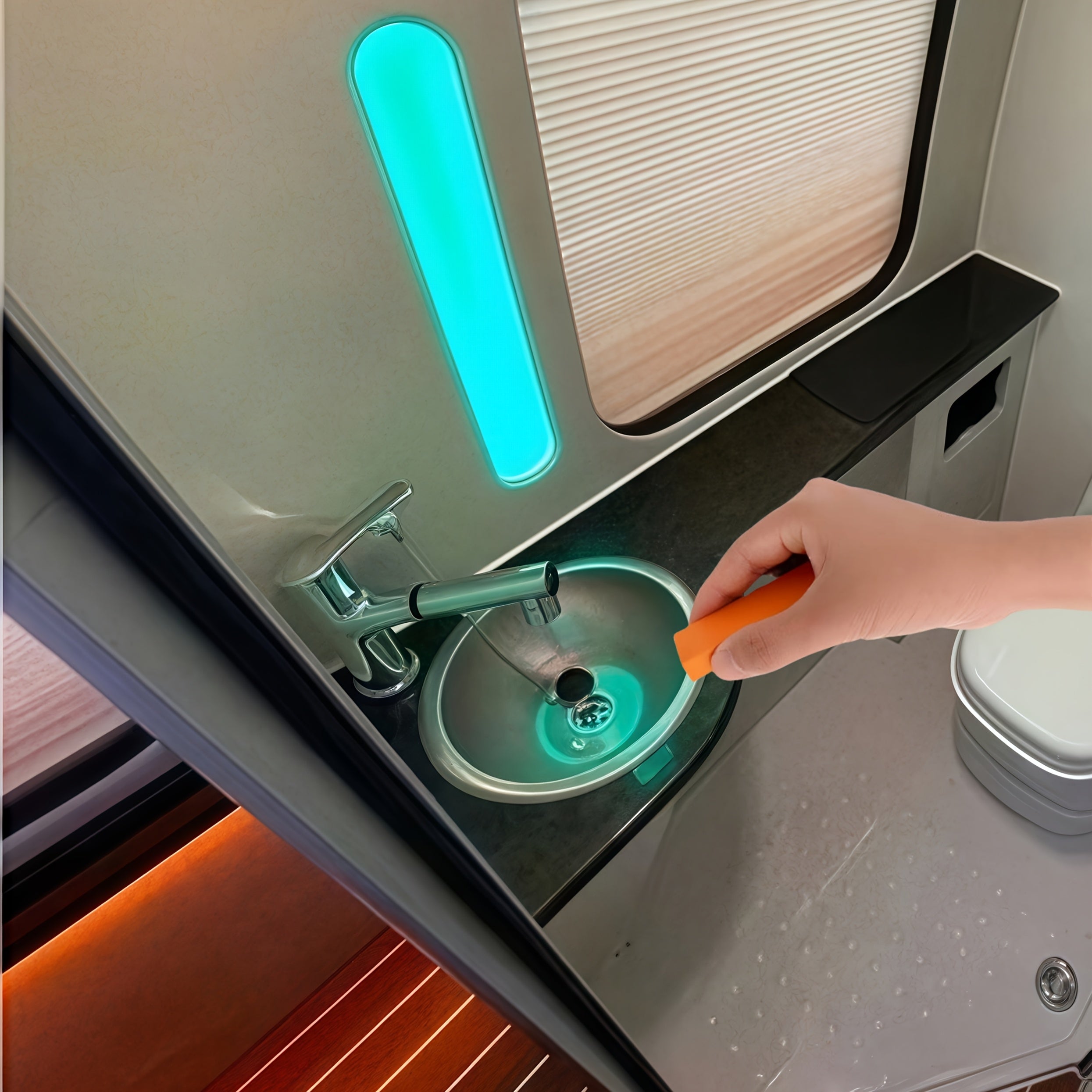 Lime Scale and Rust Remover Rubber Eraser for Bathroom Kitchen RV Cleaning