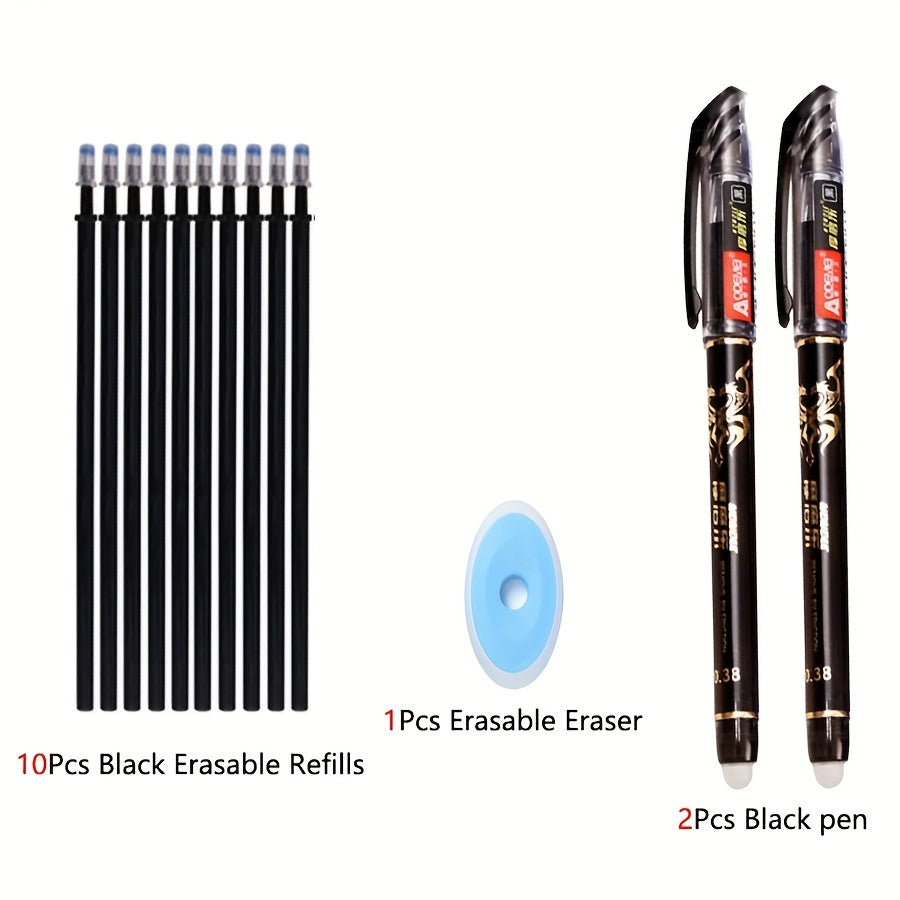 13 yoki 20 ta o'chiriladigan ruchka to'plami, 0.5 refill, yuviladigan tutqich. Ofis yoki maktabda foydalanish uchun mukammal.