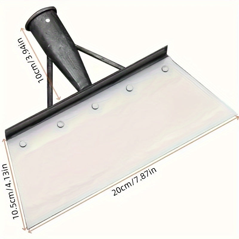 Pala de jardín de acero inoxidable para deshierbe, remoción de nieve y limpieza exterior