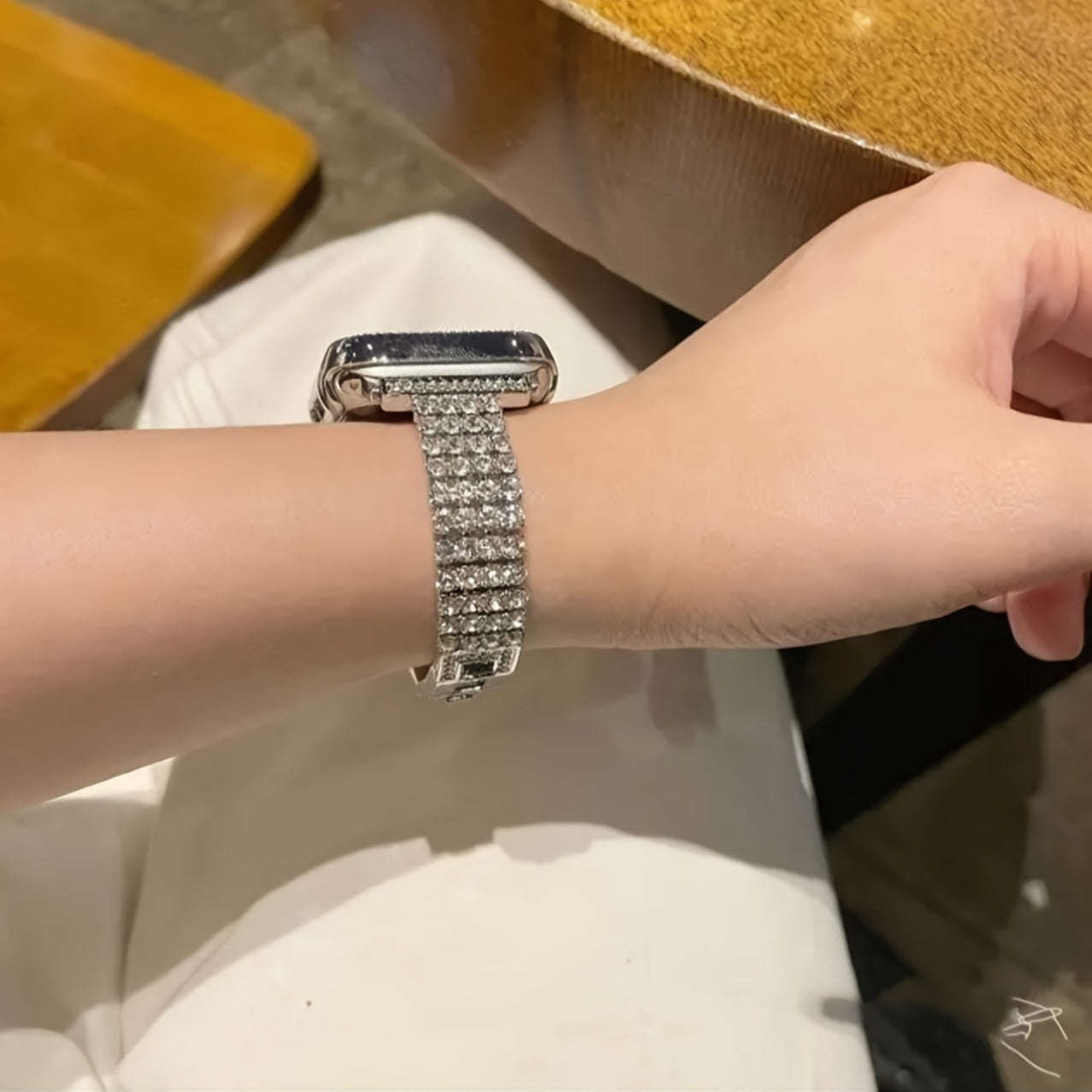 Women's Rhinestone Smartwatch Band Compatible with Latest iWatch Series in Various Sizes