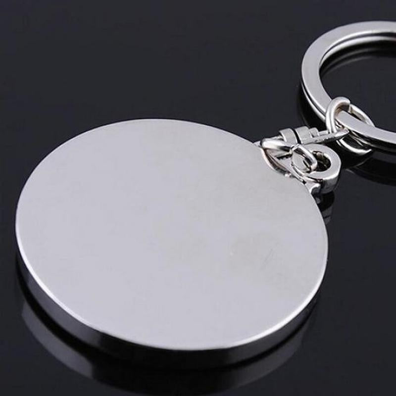 Perpetual Calendar Keychain with Rotating Compass for Car Keys