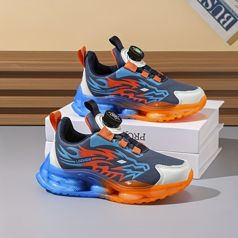 Мужские дышащие водонепроницаемые кроссовки с вращающейся пряжкой, нескользящие, повседневные, спортивные, для бега