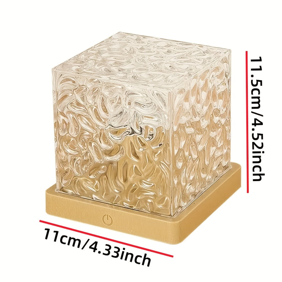 Aurora Wave Projector Light with RGB16 Gradient Flame Water Lamp Remote Control USB Powered for Home Office Bar Restaurant Party Decoration