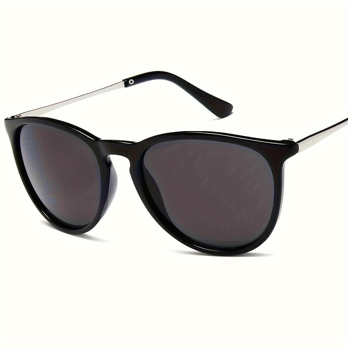 Casual Full Rim Glasses with Anti-Reflective PC Lenses Stainless Steel Frame for Hiking and Daily Wear