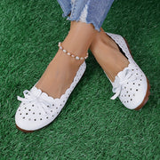 Women's Round Toe Flats Slip-On Loafers with Rubber Sole for Work