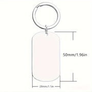 Stainless Steel Keychain Engraved My Daughter Silver Gift