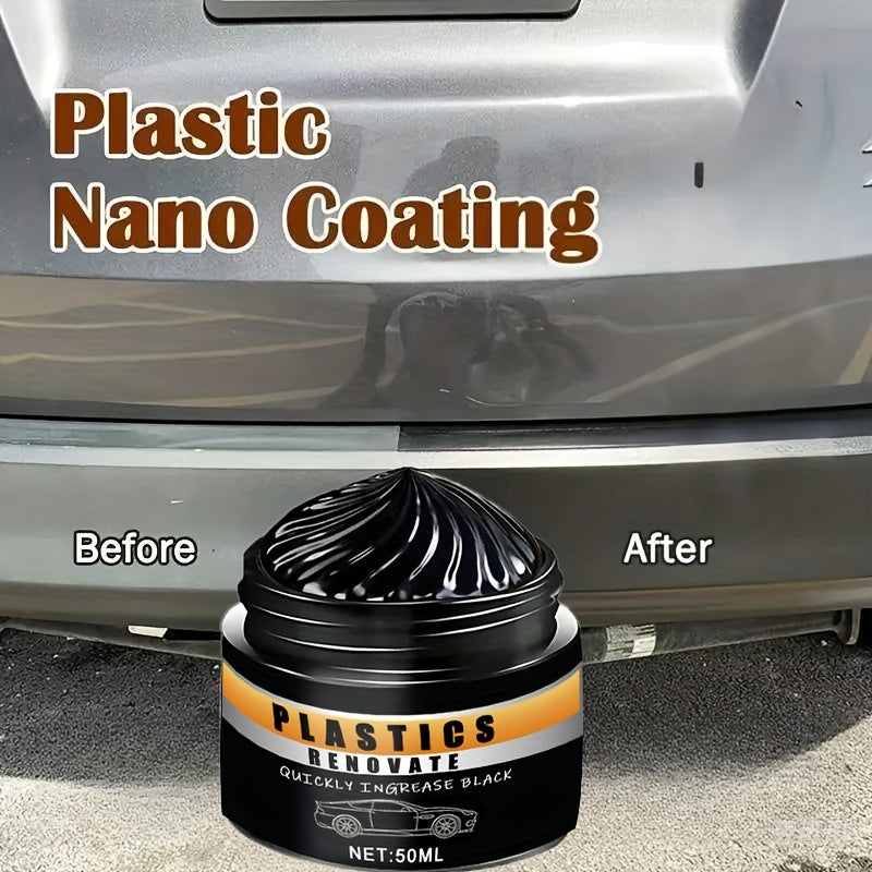 универсальный восстанавливающий паста для шин и пластика для автомобиля черный глянец для внешних и внутренних работ