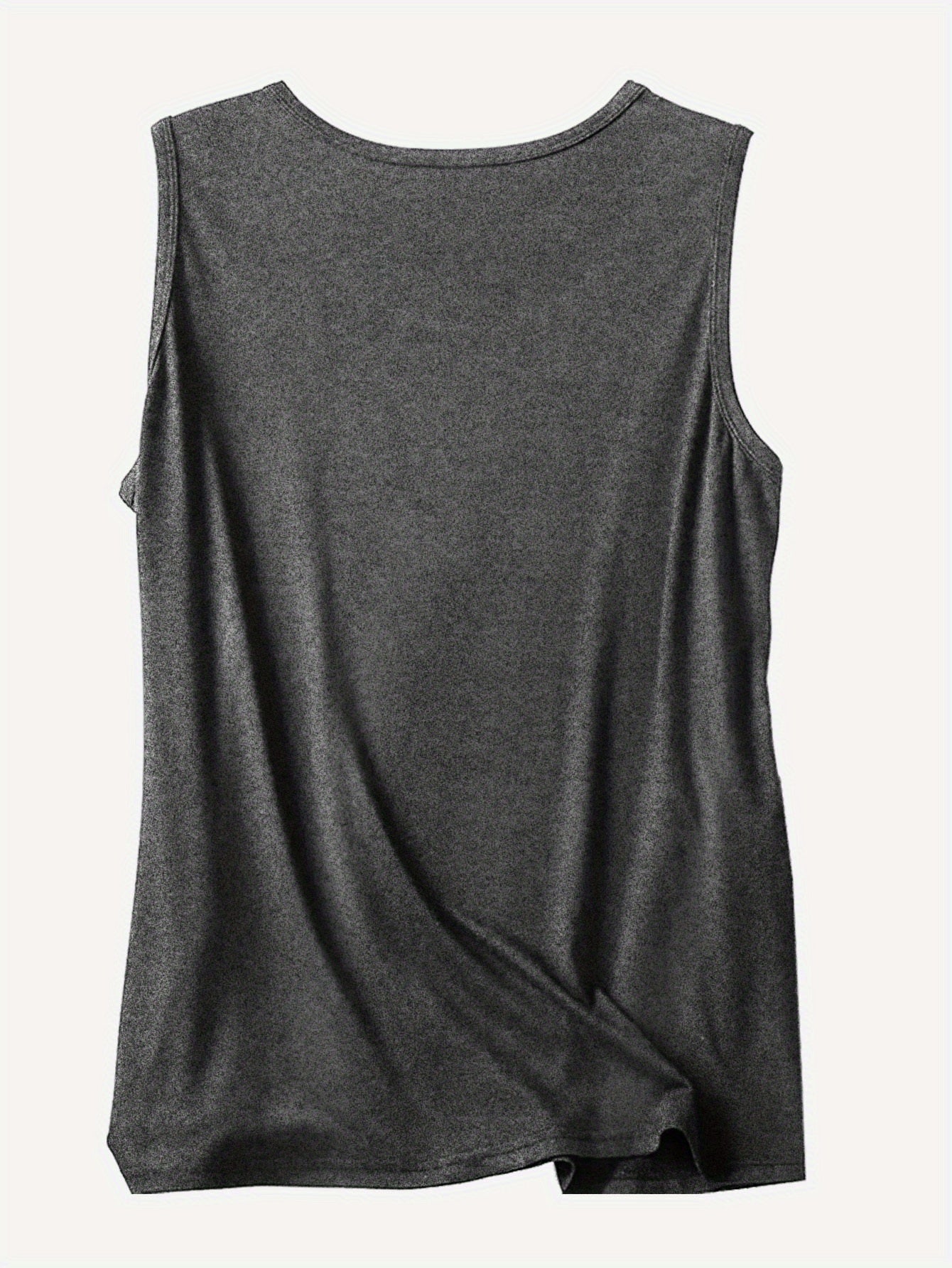 Plus Size Women's Off-Shoulder Vest Top Geometric Print Sleeveless Shirt Summer Breathable Stretch