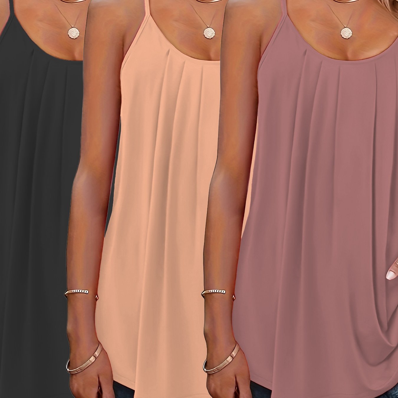 Ayollar uchun bezsiz yengsiz yelek to'plami katta o'lcham yumshoq mato oddiy yozgi