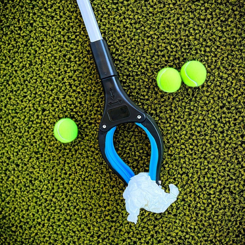 Kuchli aluminiy alloy chiqindi klampi uzun tutqich bilan oshxona va bog'ni tozalash uchun