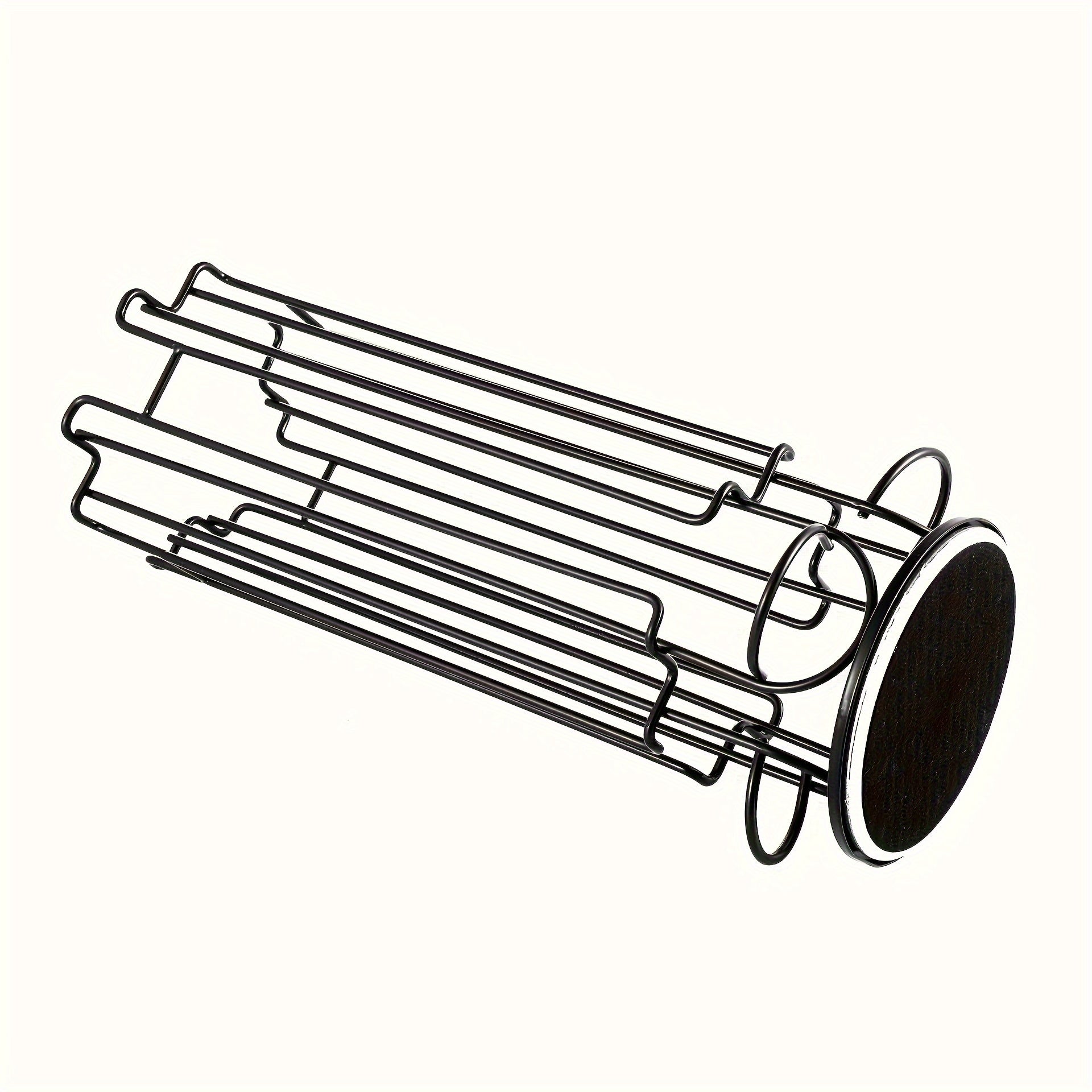 Coffee Capsule Storage Carousel Organizer Black Kitchen Counter Stand