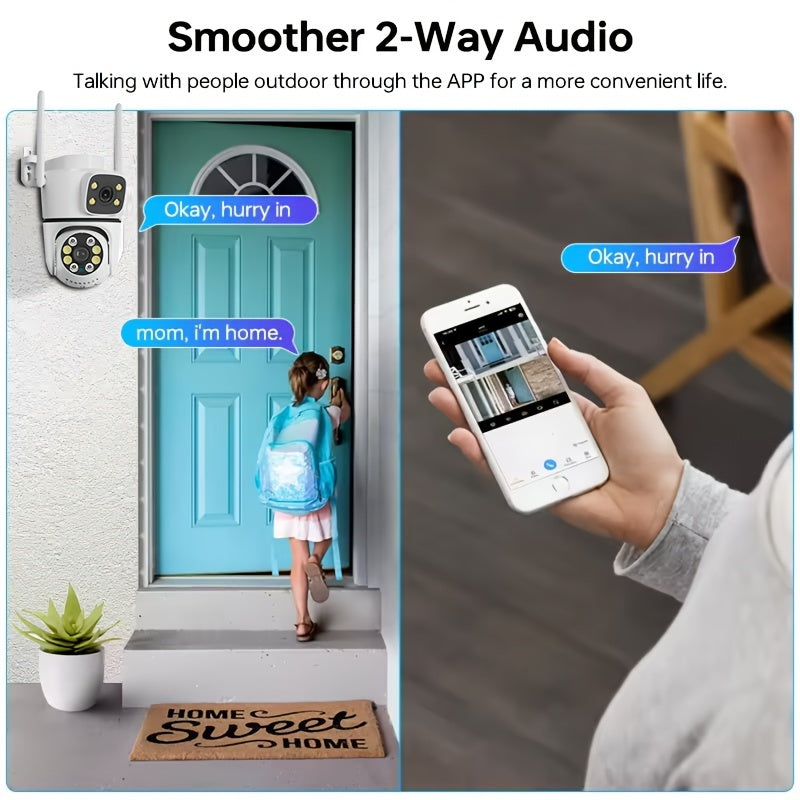 4 Pack Outdoor Security Cameras Wireless Night Vision Motion Detection Two-Way Audio