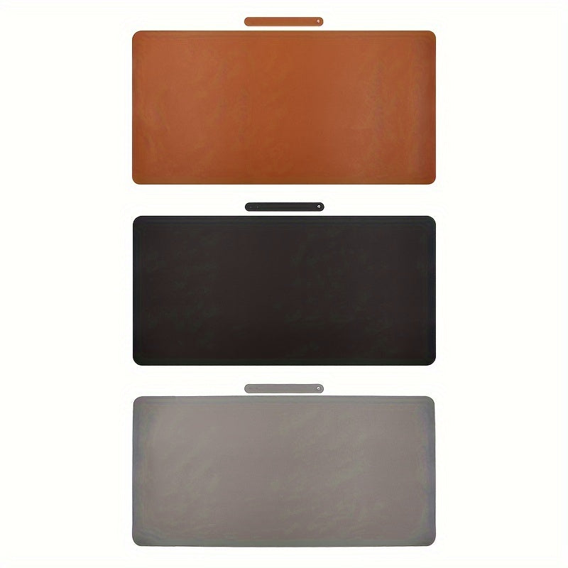 Large PU Leather Desk Pad Blotter Waterproof Non-Slip Extended Mouse Pad Laptop Desk Mat