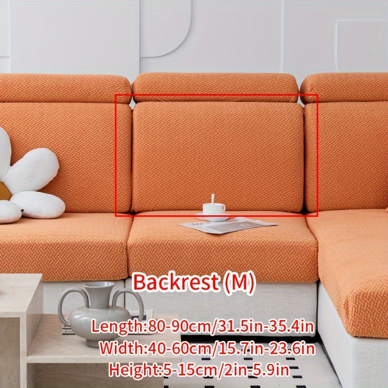 Современный жаккардовый чехол для дивана, изготовленный из прочного полиэстера и спандекса, не скользит, подходит для домашних животных, легкий в уходе, подходит для кресел и секционных диванов.