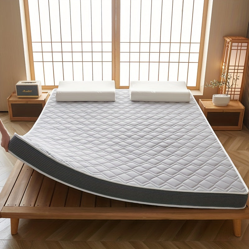 Latex and Memory Foam Mattress 5.08cm Thick Soft Breathable Bedroom Dorm