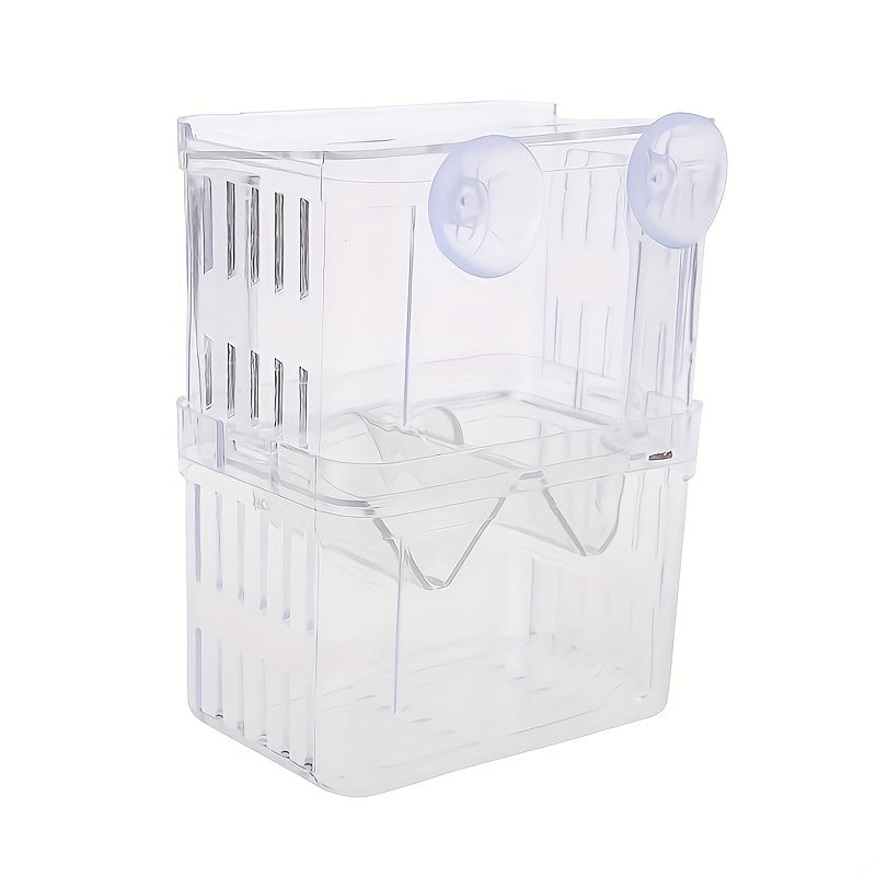 Square Fish Breeding Isolation Box for Guppies No Battery Needed