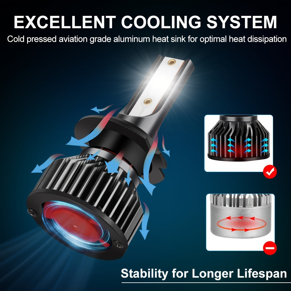 Bombilla de faro LED H4 H7 H11 9005 9006 6000K 60000LM 100W para coche