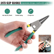 4pcs Spring Pliers Set, 7-Inch Heavy-Duty Internal External Ring Remover