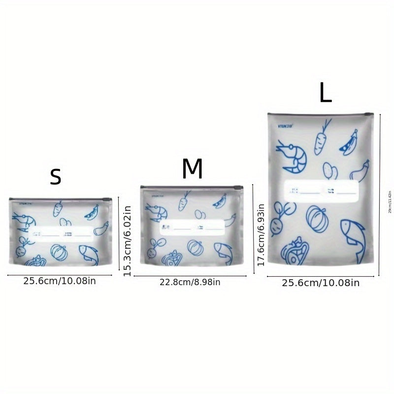 Vacuum Sealer Bags Pack of 10 Food-Grade Aluminum Foil Ziplock Storage Pouches