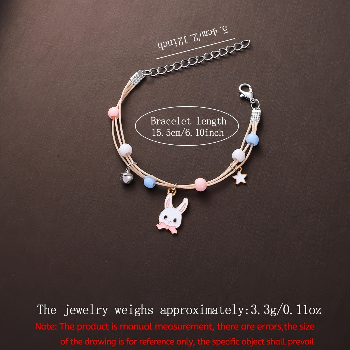 Women's Rabbit-Inspired Watch and Bracelet Set with Faux Leather Bands