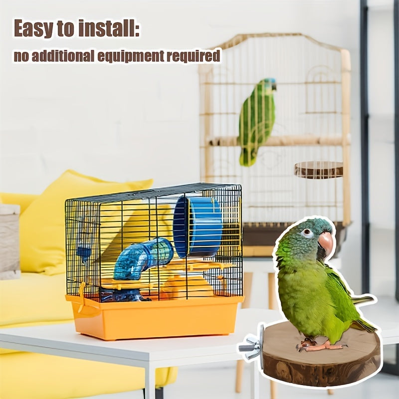 Набор из 8 игрушек для птиц из натурального дерева для различных видов птиц.