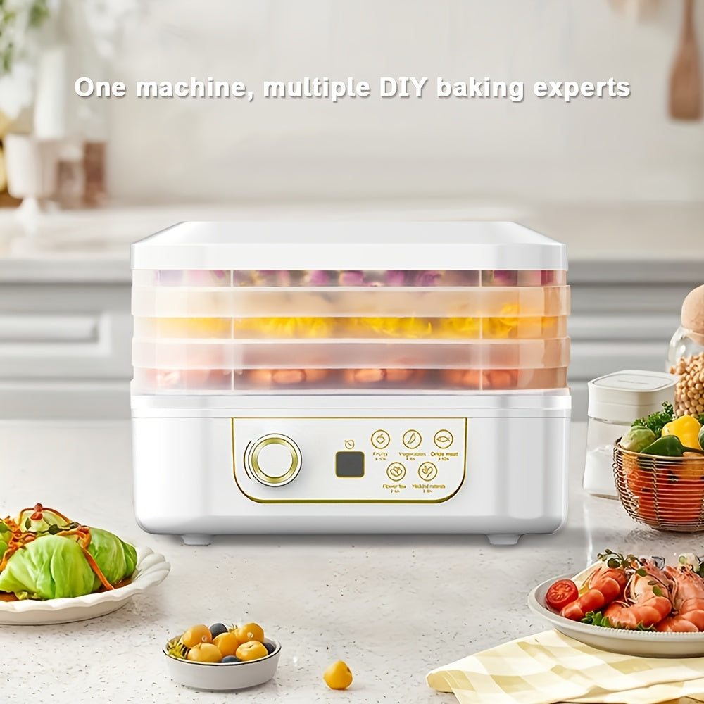 220V Kvadrat Oziq-ovqat Quritish uchun qurilma, mevalar, sabzavotlar va go'shtlar uchun | Uyda tayyorlangan jerki, meva va sabzavotni quritish uchun ideal | Batareyaga ehtiyoj yo'q