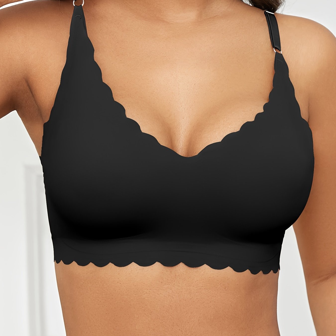 Plus Size Seamless Wireless Bra Comfortable Fit High Elasticity