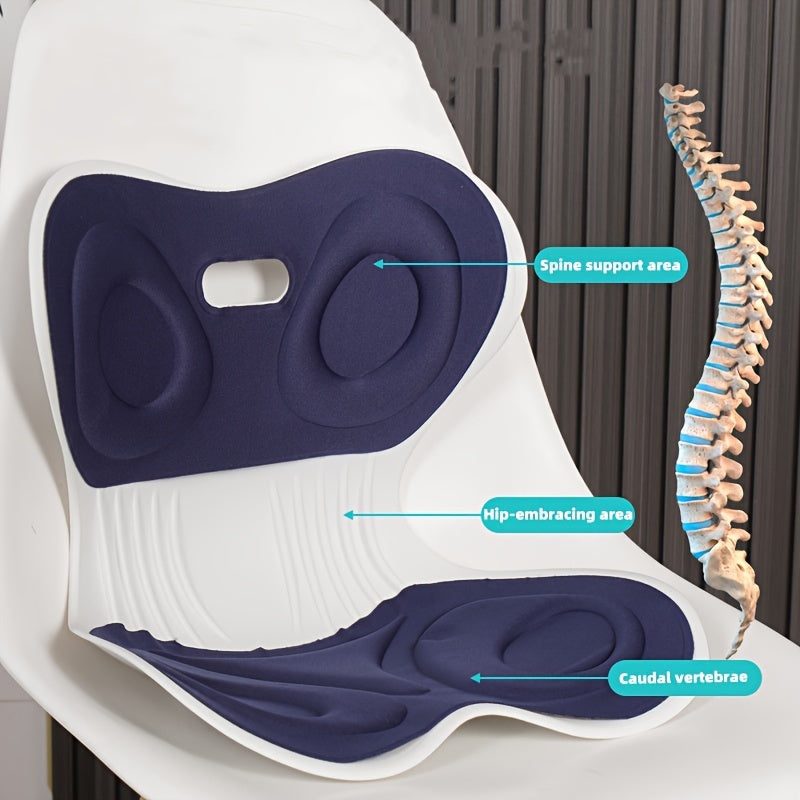 Orqa tasmalari bilan belni qo'llab-quvvatlash va qulay pozitsiya tuzatish uchun mo'ljallangan stul yostiqchasi. Ofisda yoki homilador ayollar tomonidan foydalanish uchun mukammal. Xususiyatlari: oson tozalash uchun qo'l bilan yuviladigan material.