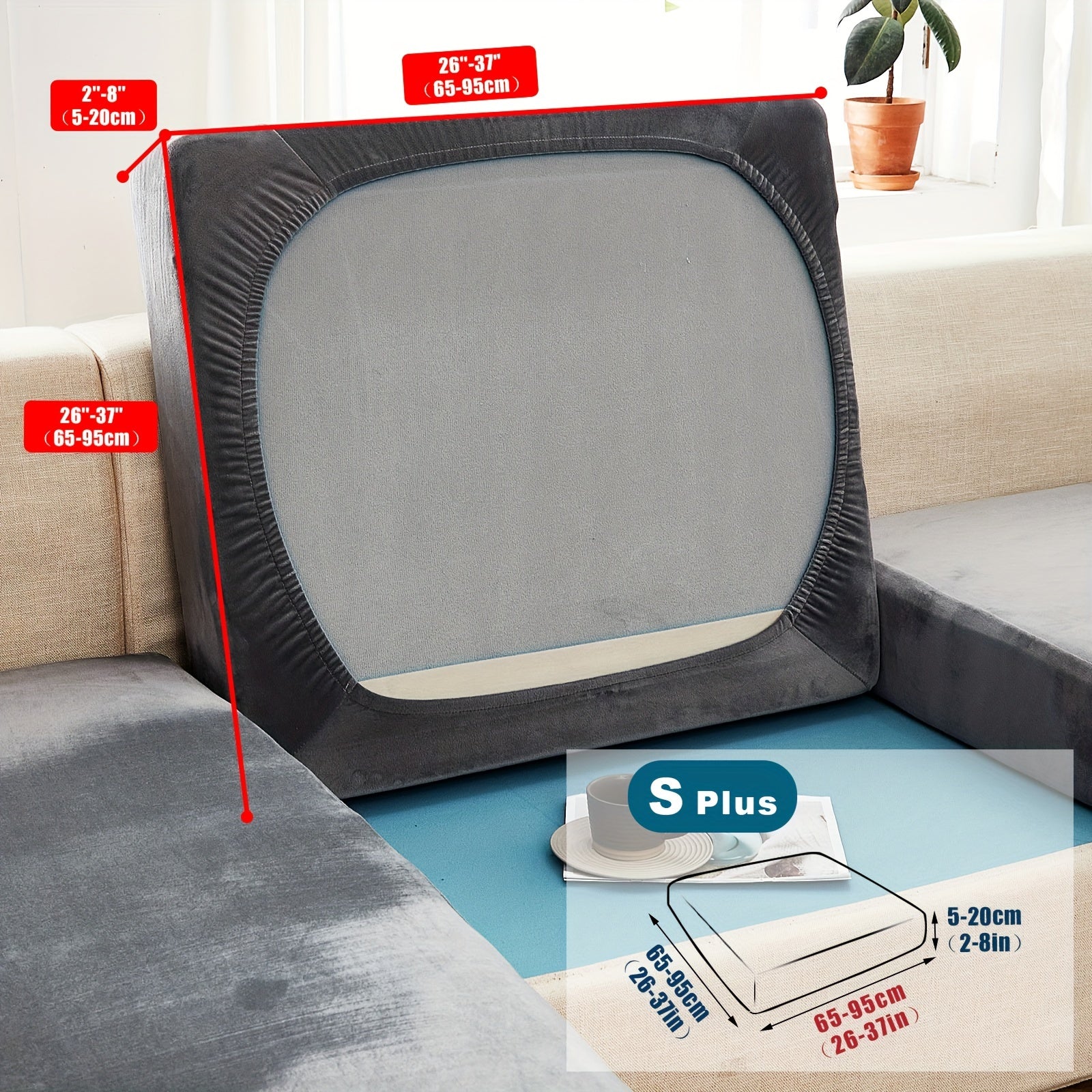 Велюровый чехол для дивана/подушки для домашних животных, пылезащитный и мягкий чехол для дивана для домашнего декора.