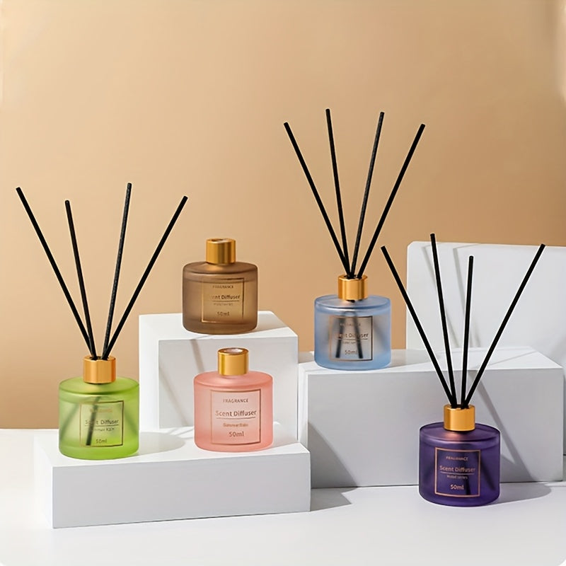50ml Natural Plant Extract Flameless Reed Diffuser Long-Lasting Fragrance for Home Office