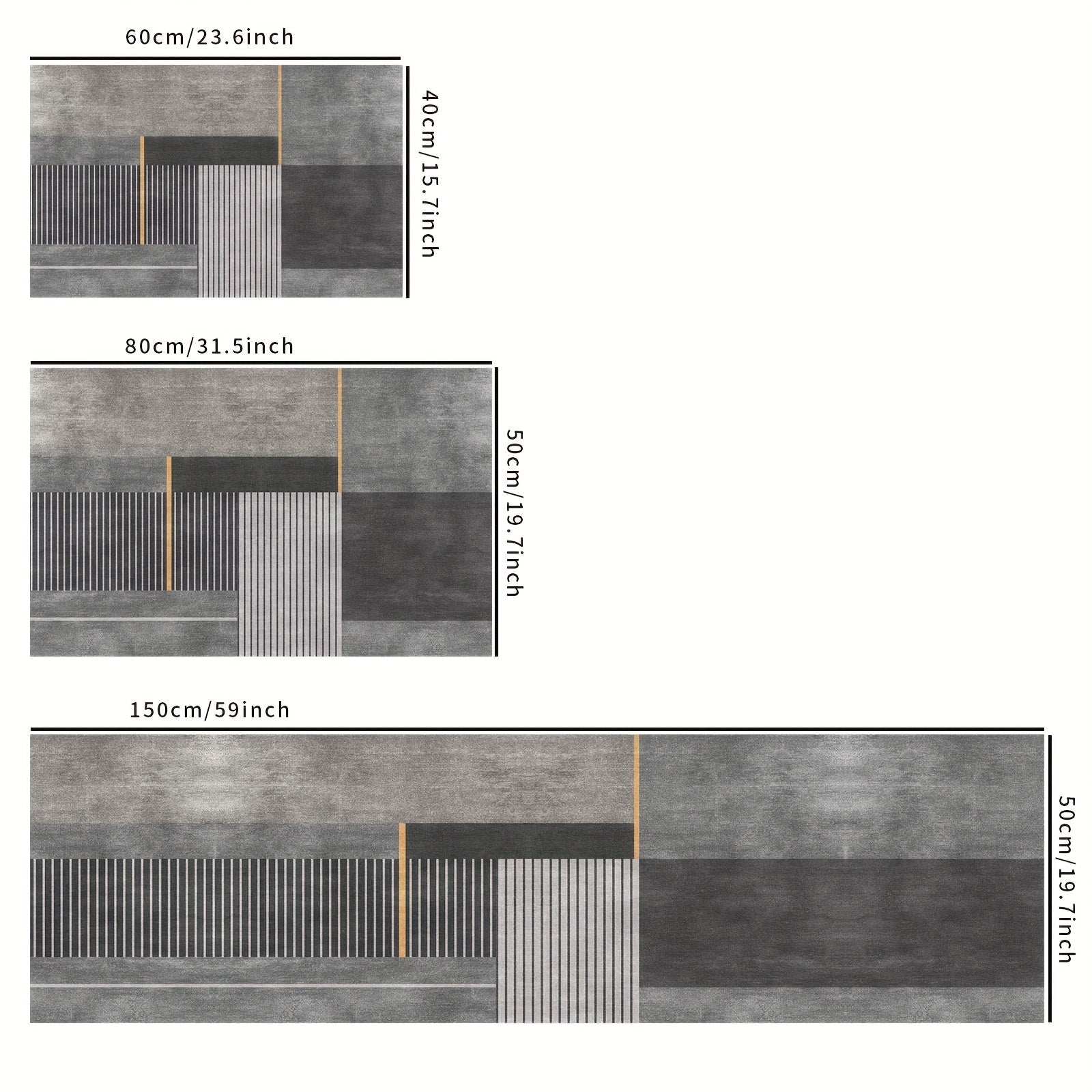 Absorbent Non-Slip Kitchen Floor Mat Waterproof Oil-Proof Standing Desk Rug