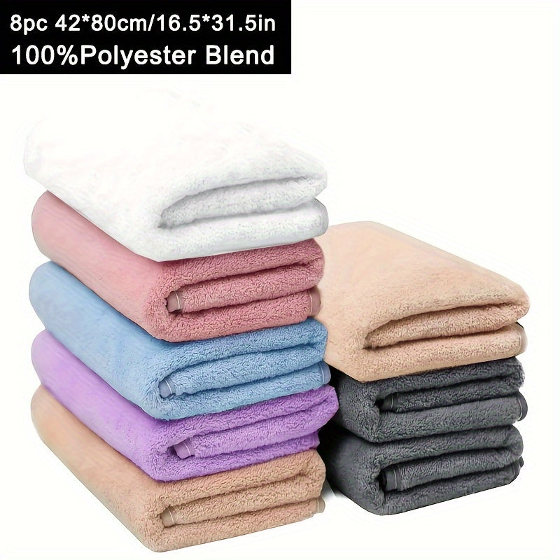 Set of 6/8/10 Ultra Soft Absorbent Cotton Hand Towels for Bathroom Gym Shower Spa