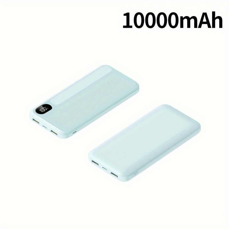 Banco de energía de 10000mAh con carga rápida de 22.5W, doble salida USB, pantalla LED, compacto y portátil para emergencias al aire libre