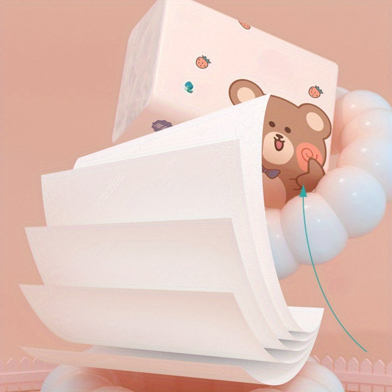 8 Pack Wooden Tissue Paper 280 Sheets 5-Layer for Home Office Party