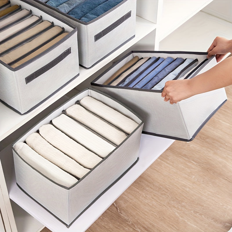 Zamonaviy foydalanish uchun mato ostidagi saqlash konteynerlari - qish kiyimlari va suv o'tkazmaydigan bo'lmagan zarur narsalar uchun ko'p funksiyali tashkilotchilar.