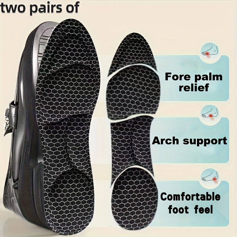 Unisex Memory Foam Honeycomb Pattern Insoles for Sports and Hiking