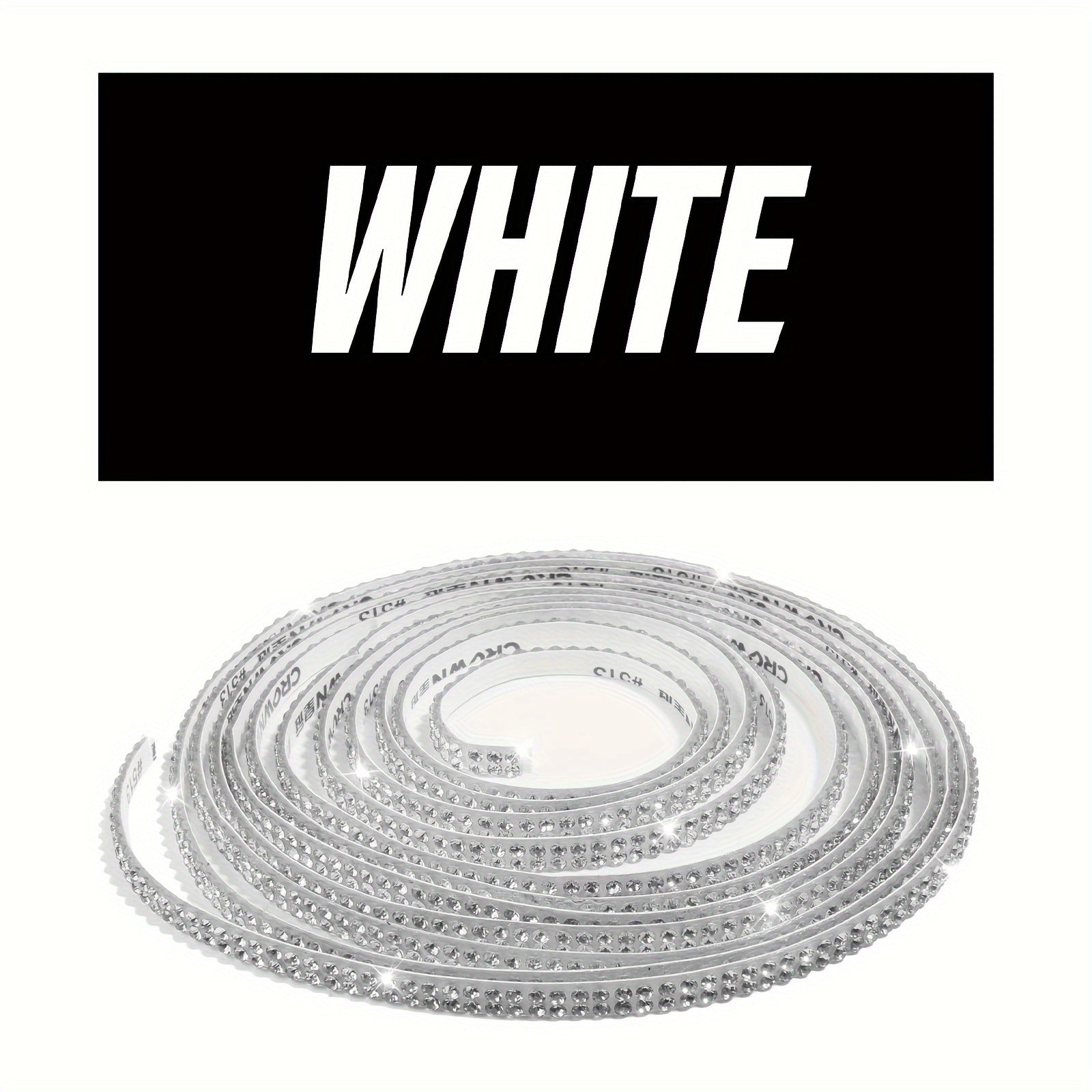 Pink White 89.92cm Car Dashboard Decor Self-Adhesive Trim Strips Interior Accessories