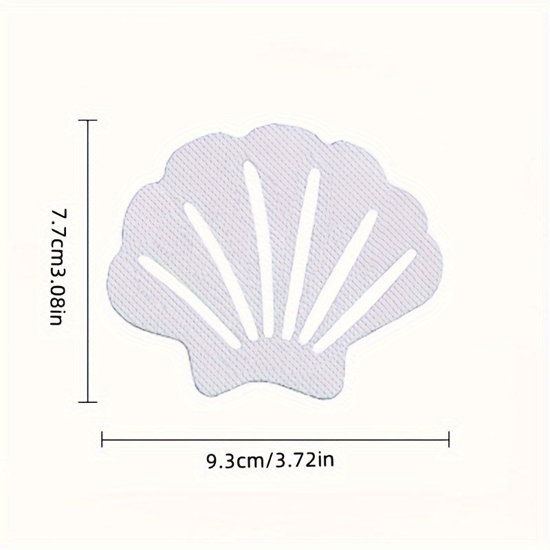 Set of 6 Shell Design Non-slip Bathroom Shower Stickers Anti-slip Bathtub Decals