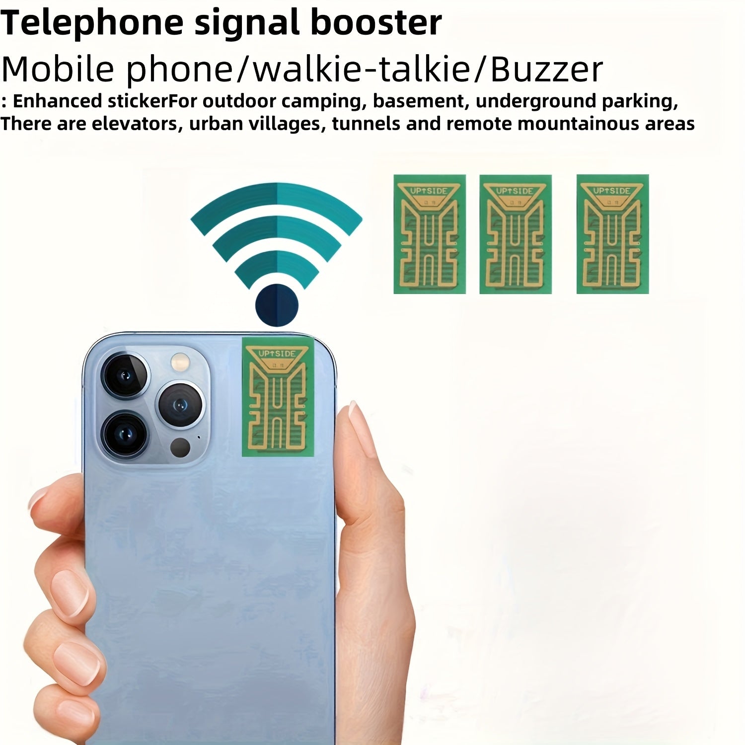 Signal Amplifier Sticker for Mobile Phones Outdoor Camping Underground Garage Remote Mountain Area