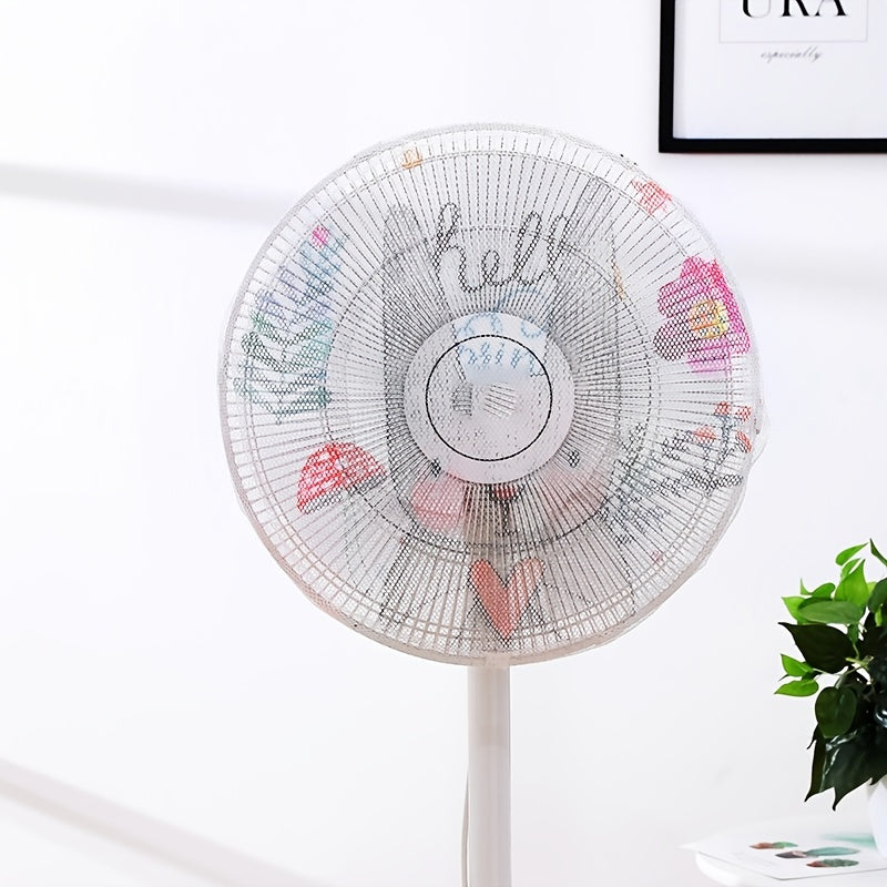 Household Floor Fan Cover Cartoon Hand Design Anti-Pinch Safety Protector
