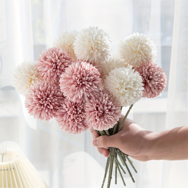5pcs Artificial Dandelion Flower Bouquets for Wedding Party Home Decor