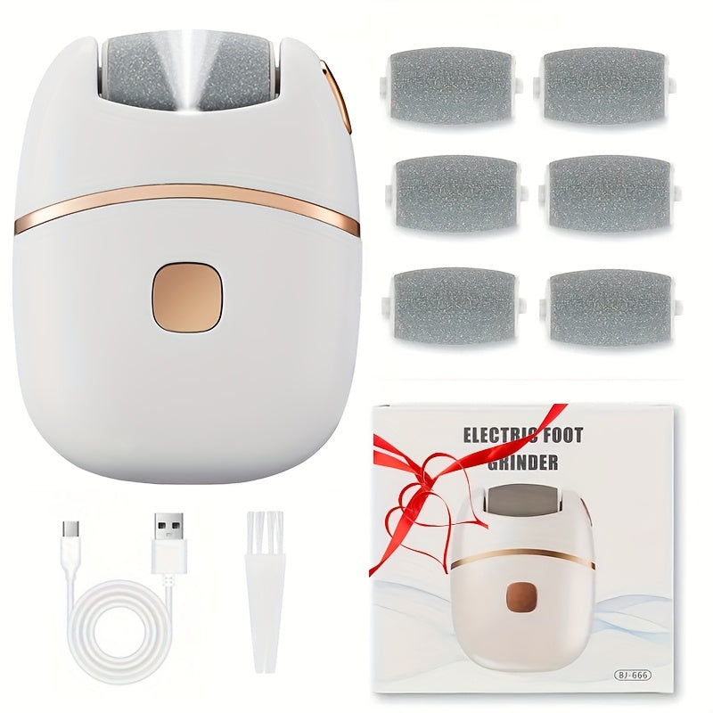 Rechargeable Electric Foot Grinder with Lithium Battery 2 Speeds Portable USB Charging Leather Polishing