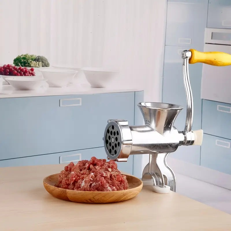 Qoʻlda ishlovchi goʻsht maydalagich, kolbasa, choʻchqa, tovuq uchun, tutqich va aksessuarlar bilan