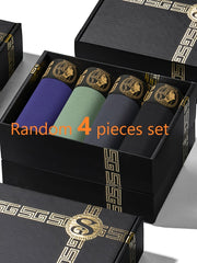 4-Pack EACIECK erkaklar sport shortlari qora va oltin sovg'a qutisida, viskoza va elastan aralashmasidan tayyorlangan, o'rtacha cho'zilish bilan. Ushbu bir xil rangdagi shortlar, to'qimachilik materialida odatdagi moslikda.