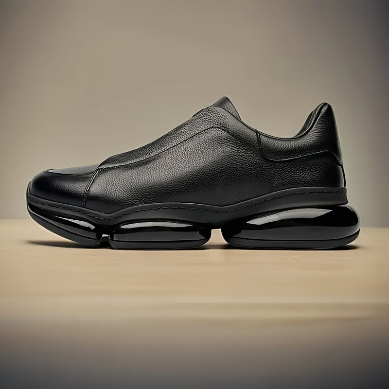 Erkaklar uchun tasodifiy poyabzallar, havo o'tkazuvchi qulaylik, biznes va dam olish uchun yumshoq kauchuk taglik, ko'cha uslubi, bir xil rang, bahor va kuzga mos, kundalik kiyish, oson kiyiladigan, pastki qismi past, sintetik.