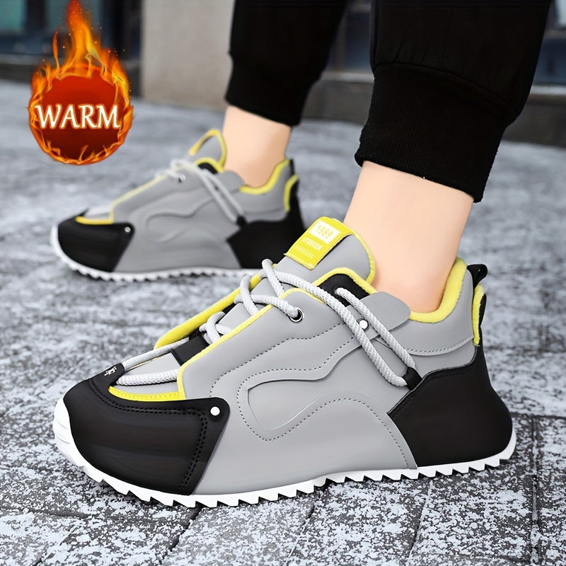 Zapatillas casuales para hombre, ligeras, de PU, para senderismo, actividades al aire libre y uso diario