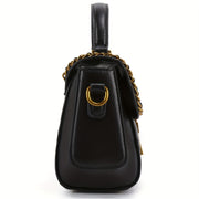 Мини-модная стеганая сумка через плечо с металлическим декором - стильная женская сумка и кошелек